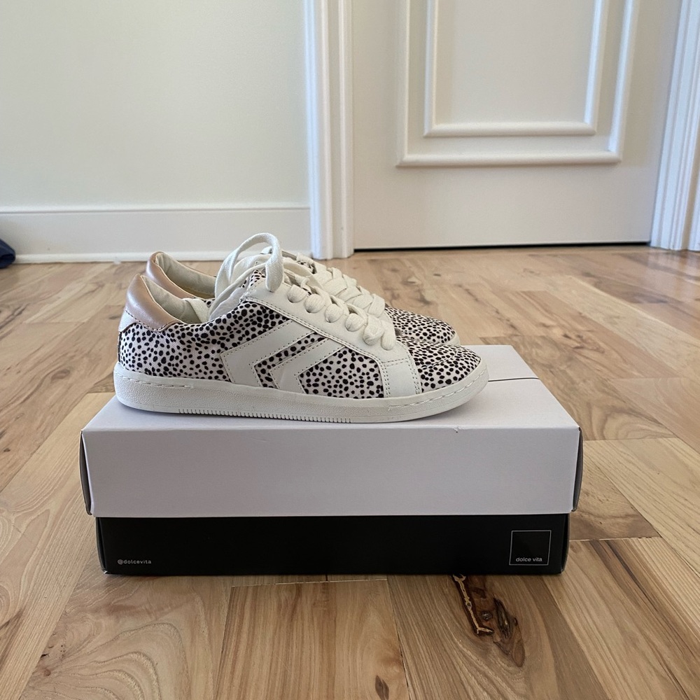 NWT Dolce Vita Spotted Canvas Sneakers Sz. 6.5